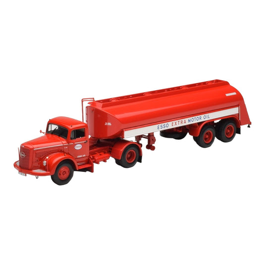 Mercedesメルセデス LS315 タンクセミトレーラー Esso レッド / MINICHAMPS 1/43 ミニカー
