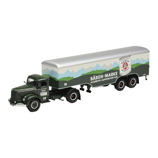 Mercedesメルセデス LS315 コッファーザッテルツーク ベーレンマルケ グリーン 69 70 / MINICHAMPS 1/43 ミニカー
