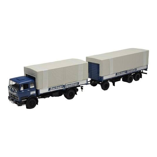 Mercedesメルセデスベンツ LP1624 Pritschenzug Dachser ブルー / MINICHAMPS 1/43 ミニカー