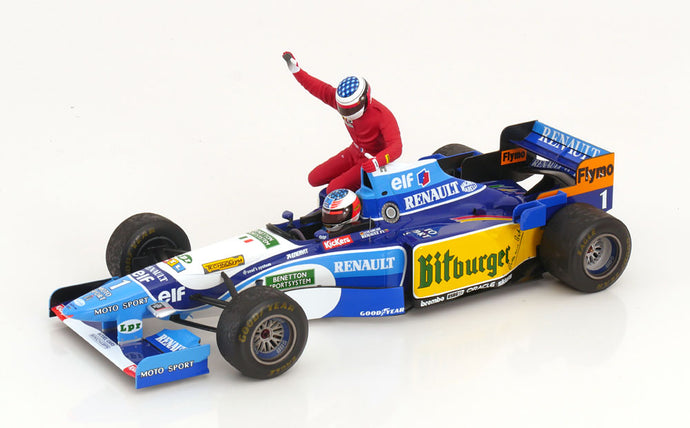 Benetton Renault B195 タクシー カナダGP Schumacher with Alesi 1995 フィギュア・デカール付 限定702個/ MINICHAMPS 1/18 ミニカー