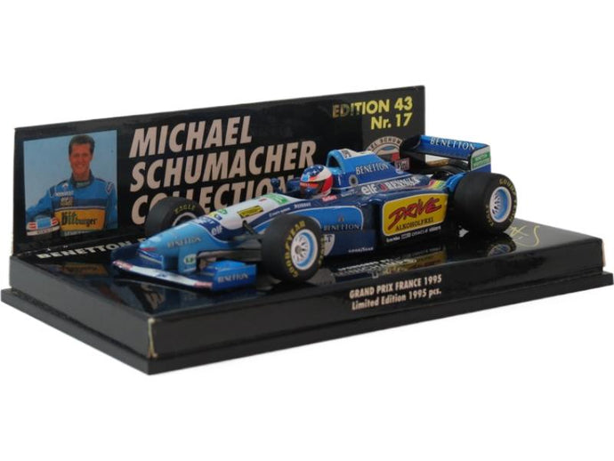 Benetton Renault B195 1995年 F1 フランスGP 優勝 #1 M.シューマッハ/ MINICHAMPS 1/43 ミニカー