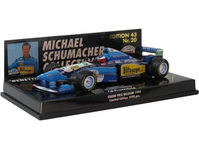 Benetton Renault B195 1995年 F1 ベルギーGP 優勝 #1 M.シューマッハ/ MINICHAMPS 1/43 ミニカー