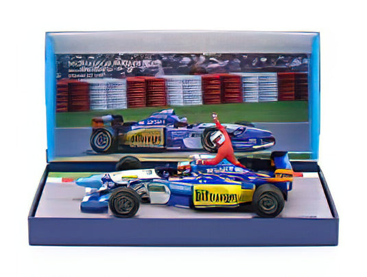 【予約】7月以降発売予定BENETTON  F1 B195 TEAM MILD SEVEN RENAULT N 1 WORLD CHAMPION 5th CANADA GP 1995 MICHAEL SCHUMACHER AND JEAN ALESI TAXI RIDE FIGURES  BLUE YELLOW/ミニチャンプス 1/18ミニカー