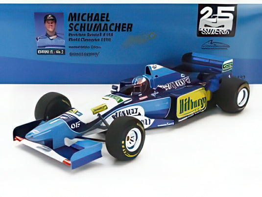 BENETTON F1 B195 TEAM MILD SEVEN RENAULT N 1 ワールドチャンピオン シーズン 1995 ミハエル・シューマッハ ブルー イエロー/ MINICHAMPS 1/12 230台限定ミニカー