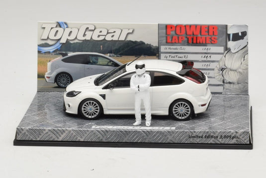 Fordフォード Focusフォーカス RS Mk2 Top Gear ホワイト フィギュア付き 2009台限定 / MINICHAMPS 1/43 ミニカー
