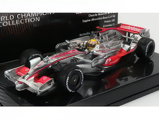 【予約】9月以降発売予定McLARENマクラーレン - F1 MP4/23 TEAM VODAFONE McLARENマクラーレン MERCEDES N 22 WORLD CHAMPION BRAZILIAN GP WITH RAIN TIRES 2008 LEWIS HAMILTON - SILVER RED /Minichampsミニチャンプス 1/43 ミニカー