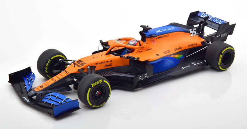 ギャラリービューアに画像をロードする, McLaren MCL35M オーストリアGP Sainz 2020 限定504個/ MINICHAMPS 1/18 ミニカー
