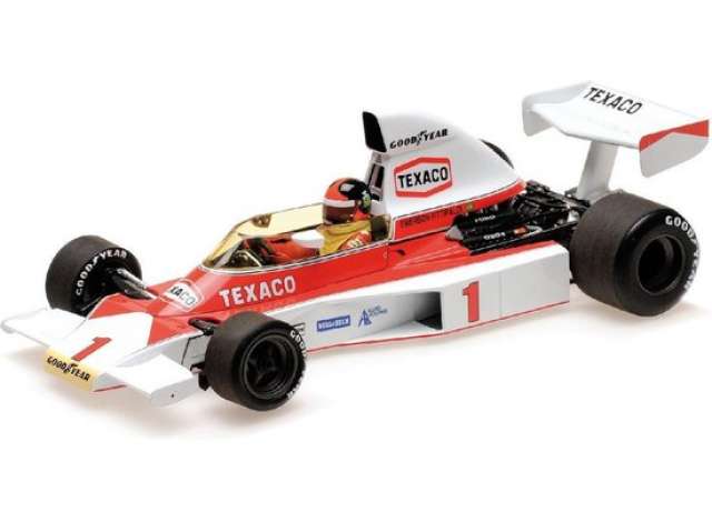 1975 McLaren Ford M23 E.Fittipaldi #1, white/red/MINICHAMPS 1/43ミニカー