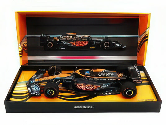 McLAREN F1 MCL36 MERCEDES TEAM MCLAREN N 28 TEST ABU DHABI 2022 OSCAR PIASTRI ORANGE BLACK/MINICHAMPS 1/18ミニカー