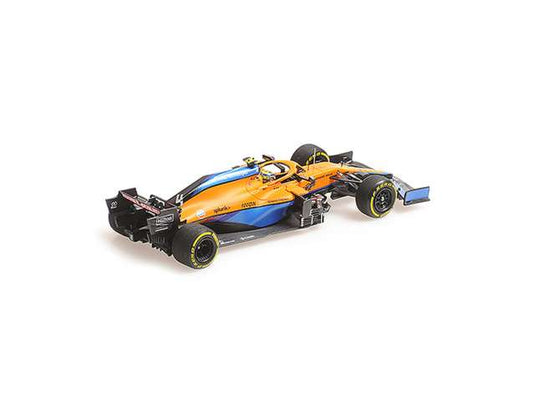 2021 McLaren F1 Team MCL35M Bahrain GP Lando Norris, blue/orange/MINICHAMPS 1/43ミニカー