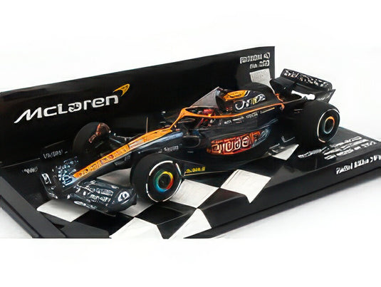 McLAREN F1 MCL36 MERCEDES TEAM MCLAREN N 3 ABU DHABI GP 2022 DANIEL RICCIARDO ORANGE LIGHT BLUE/MINICHAMPS 1/43ミニカー