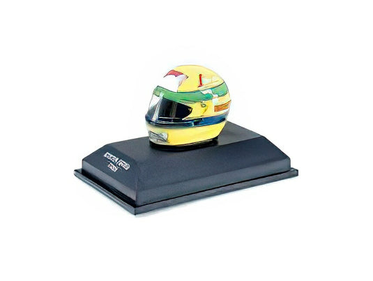 【予約】12月以降発売予定BELL F1 CASCO HELMETヘルメット TG183B HART N 19 BRAZILIAN GP 1984 AYRTON SENNAアイルトン・セナ - YELLOW GREEN /Minichamps 1/8