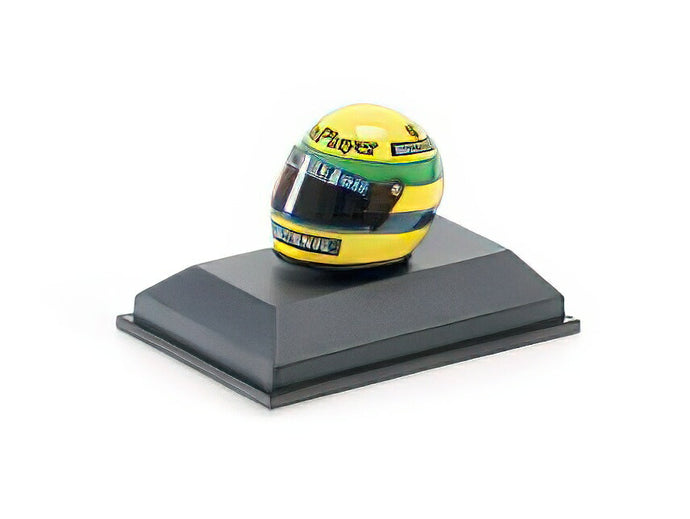 【予約】12月以降発売予定BELL F1 CASCO HELMETヘルメット 97T RENAULT TURBO TEAM LOTUS N 12 FIRST WIN SEASON 1985 AYRTON SENNAアイルトン・セナ - YELLOW GREEN /Minichamps 1/8