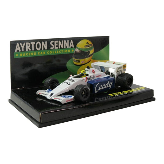 Tolemanトールマン TG 184 Hart Turbo 1984 ホワイト/ブルー No.19 アイルトン・セナ / MINICHAMPS 1/43 ミニカー