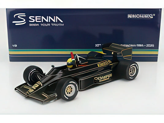 LOTUS  F1  97T RENAULT TURBO TEAM LOTUS N 12 WINNER PORTUGAL GP DIRTY VERSION 1985 AYRTON SENNA  BLACK/MINICHAMPS 1/18ミニカー