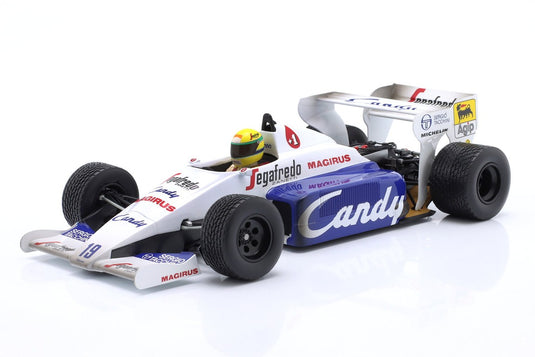 Ayrton Sennaアイルトンセナ Tolemanトールマン Hartハート TG184 #19 2位 モナコGP 1984 / MINICHAMPS 1/18 ミニカー