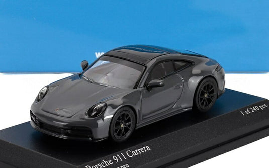 PORSCHEポルシェ 911 992 2 CARRERAカレラ COUPEクーペ 2025 GREYグレー / MINICHAMPS 1/64 ミニカー