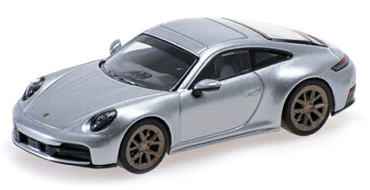 【予約】PORSCHE 911 992 2 CARRERA クーペ 2025 シルバー / MINICHAMPS 1/64 ミニカー
