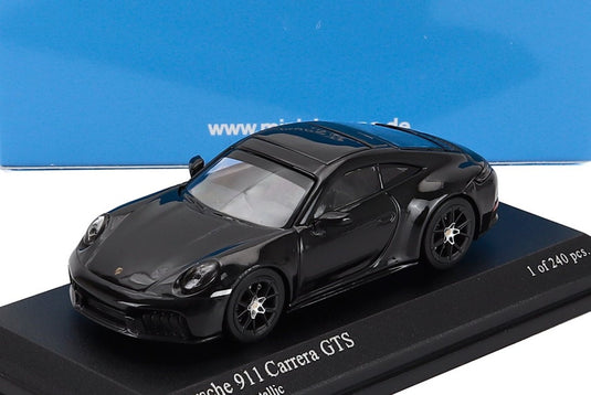 PORSCHE 911 992 2 CARRERA GTS クーペ 2025 ブラック / MINICHAMPS 1/64 ミニカー