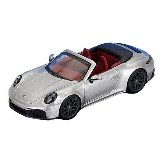 Porscheポルシェ 911 992-2 Carrera 4 GTS カブリオレ 2025 シルバー / MINICHAMPS 1/64 ミニカー