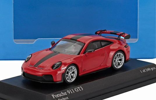 PORSCHE 911 992 2 GT3 WEISSACH PACKAGE クーペ 2025 レッド / MINICHAMPS 1/64 ミニカー