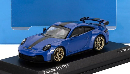 PORSCHE 911 992 2 GT3 WEISSACH PACKAGE クーペ 2025 ブルー / MINICHAMPS 1/64 ミニカー