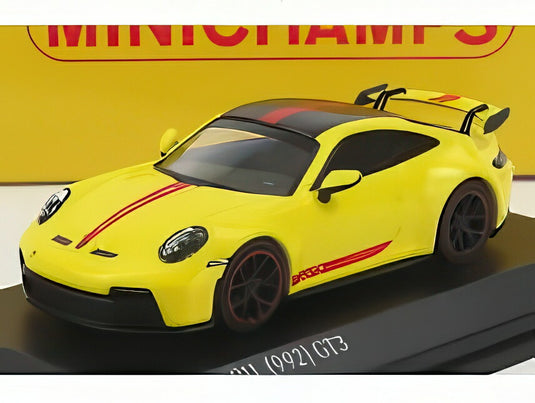 PORSCHE 911 992 GT3 クーペ 2021 イエロー レッド ブラック/ MINICHAMPS 1/64 1200台限定ミニカー