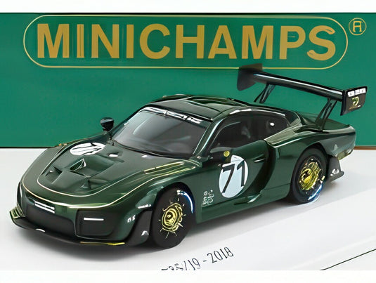 PORSCHE 935/19 N 71 ベース 911 991 2 GT2 RS 2018 グリーン 1200台限定/ MINICHAMPS 1/64 ミニカー