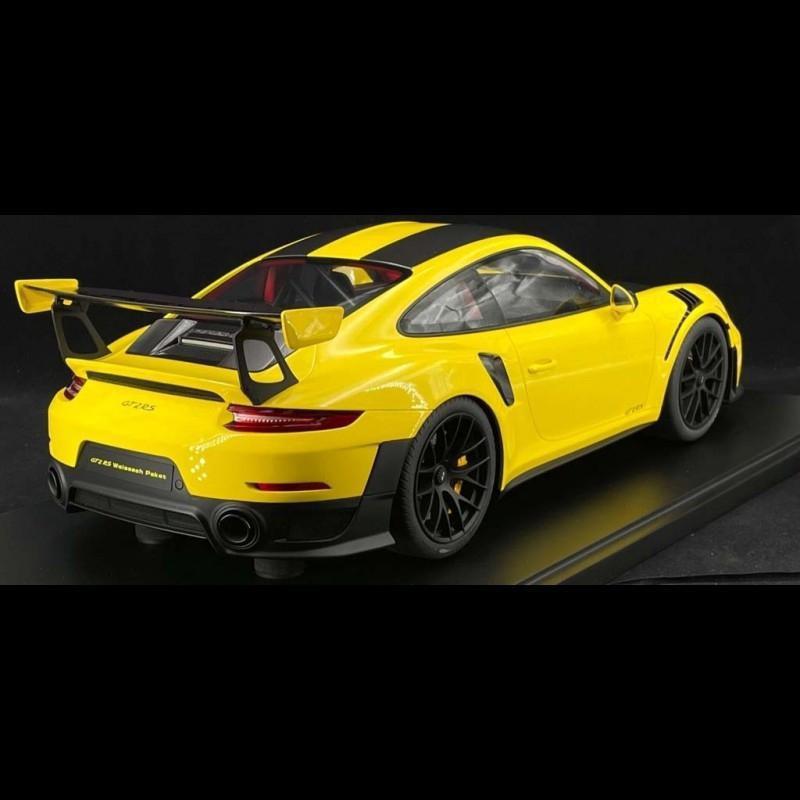 ギャラリービューアに画像をロードする, Porsche 911 GT2 RS 991型 2018年モデル ヴァイザッハパッケージ レーシングイエロー/Minichamps 1/8ミニカー ポルシェ特注
