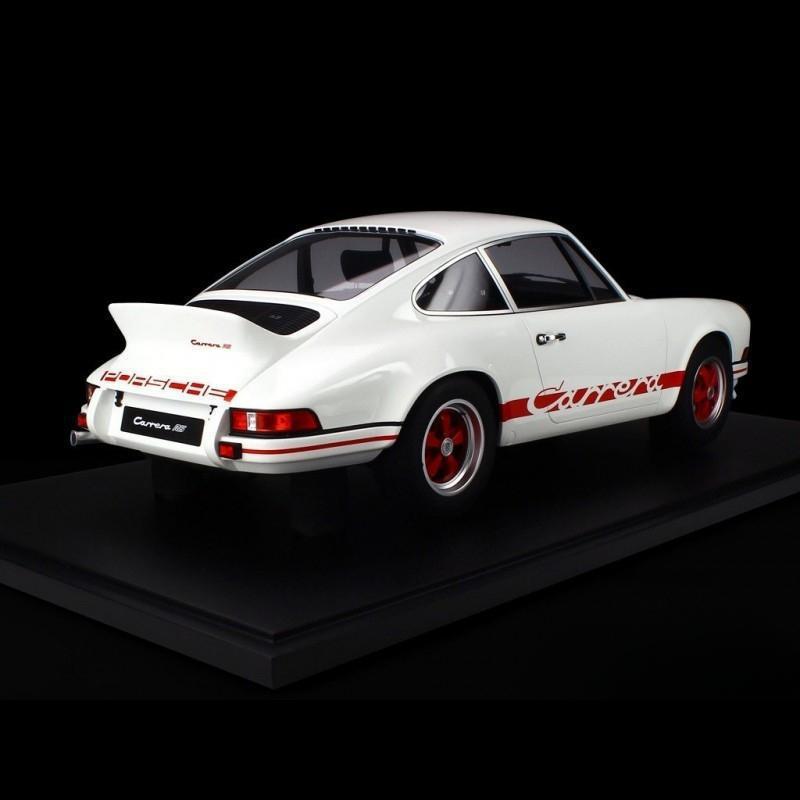 ギャラリービューアに画像をロードする, Porsche 911 カレラ RS 2.7 ライトウェイト 1973年モデル グランプリホワイト/レッドストライプ/Minichamps 1/8ミニカー ポルシェ特注
