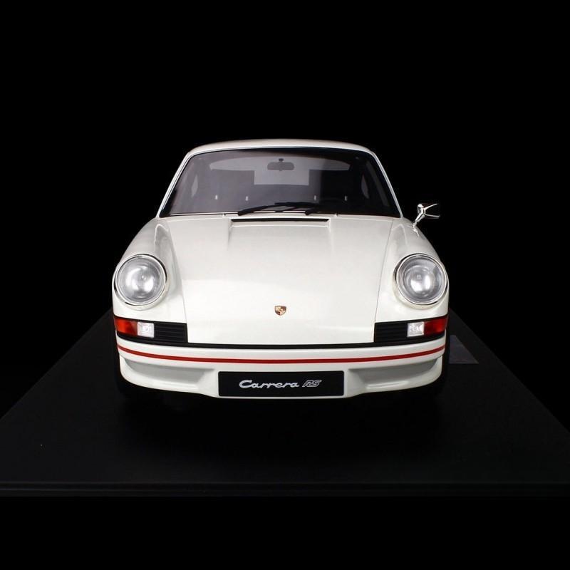 ギャラリービューアに画像をロードする, Porsche 911 カレラ RS 2.7 ライトウェイト 1973年モデル グランプリホワイト/レッドストライプ/Minichamps 1/8ミニカー ポルシェ特注
