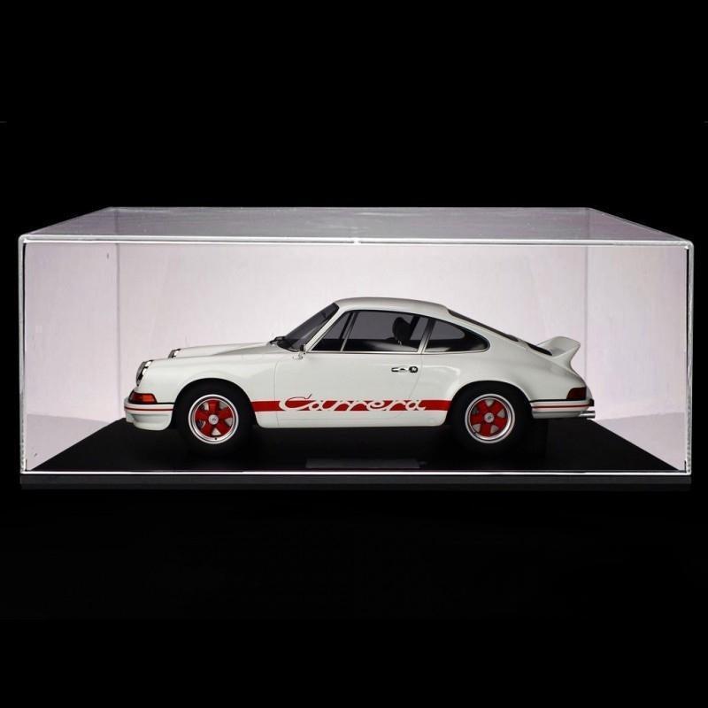 ギャラリービューアに画像をロードする, Porsche 911 カレラ RS 2.7 ライトウェイト 1973年モデル グランプリホワイト/レッドストライプ/Minichamps 1/8ミニカー ポルシェ特注
