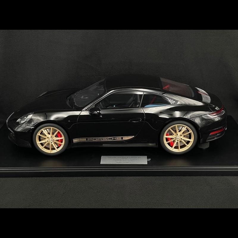 ギャラリービューアに画像をロードする, Porsche 911 カレラ 4S 992型 2020年モデル ディープブラックメタリック/Minichamps 1/8ミニカー ポルシェ特注
