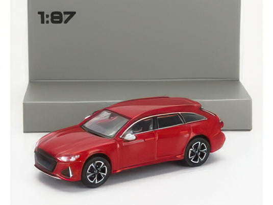 Audiアウディ RS6 アバント 2019 レッド ステーションワゴン 模型 モデル / MINICHAMPS 1/87 ミニカー 模型