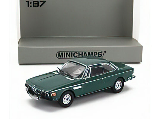 BMW 2800CS 1968 ダークグリーン 旧車 模型 ダイキャスト モデル / MINICHAMPS 1/87 ミニカー 模型