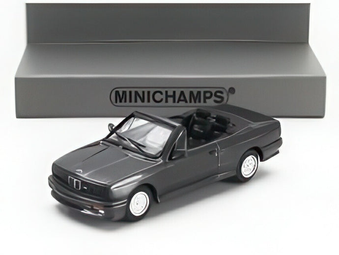 BMW 3シリーズ M3 (E30) カブリオレ オープン 1988 ダークグレー/ MINICHAMPS 1/87 ミニカー