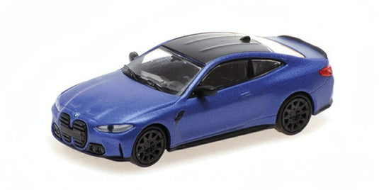 BMW 4シリーズ M4 (G82) 2020 マットブルー / MINICHAMPS 1/87 ミニカー