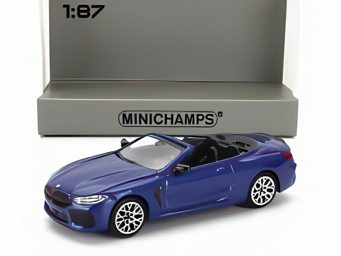BMW 8シリーズ カブリオレ (G14) 2020 ブルーメタリック/ MINICHAMPS 1/87 ミニカー