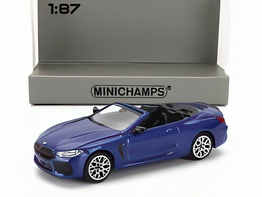 BMW 8シリーズ カブリオレ (G14) 2020 ブルーメタリック/ MINICHAMPS 1/87 ミニカー