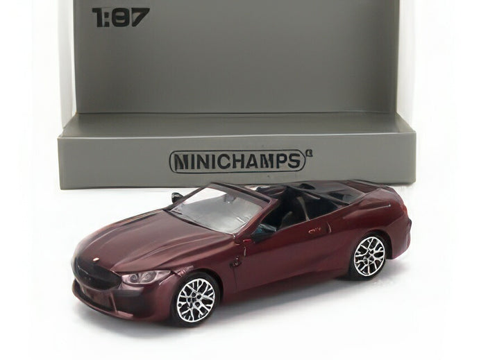 BMW  8-SERIES CABRIOLET (G14) 2020 - RED MET/Minichamps 1/87ミニカー