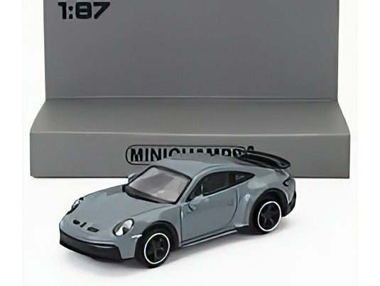 PORSCHE 911 992 DAKAR COUPE 2023 GREY GREEN/MINICHAMPS 1/87ミニカー