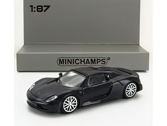 Porscheポルシェ 918 スパイダー 2015 ブルー スーパーカー 模型 モデル / MINICHAMPS 1/87 ミニカー 模型