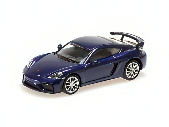 【予約】PORSCHE 718 CAYMAN GT4 (981) 2019 ブルー/ MINICHAMPS 1/87 ミニカー