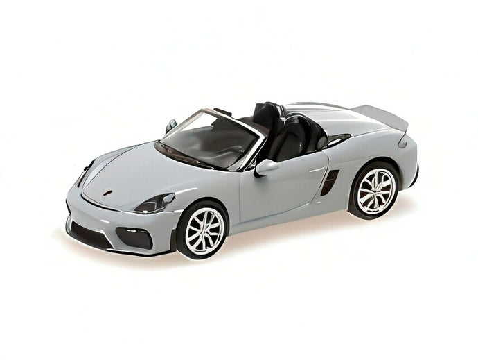 【予約】PORSCHE 718 SPIDER (981) オープン 2019 グレー/ MINICHAMPS 1/87 ミニカー