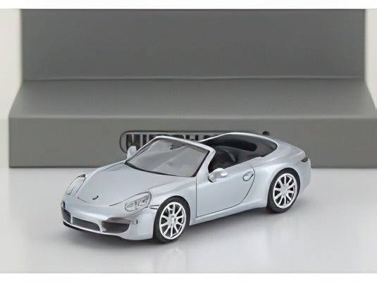 PORSCHE 911 991 カブリオレ オープン 2013 シルバー/ MINICHAMPS 1/87 ミニカー