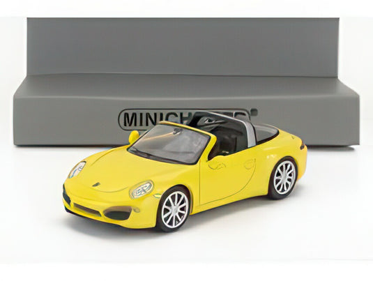 PORSCHE 911 991 TARGA カブリオレ オープン 2014 イエロー/ MINICHAMPS 1/87 ミニカー