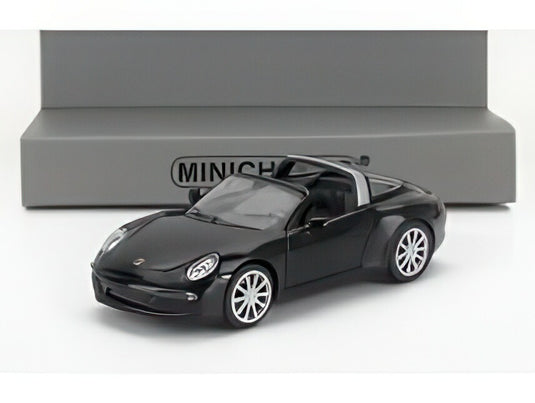 PORSCHE 911 991 TARGA カブリオレ オープン 2014 ブラック/ MINICHAMPS 1/87 ミニカー