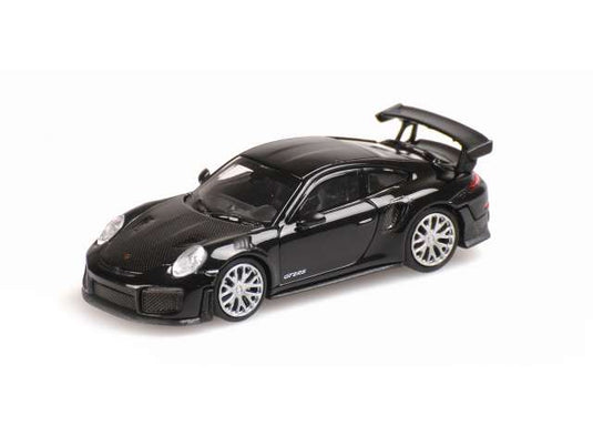 2018 ポルシェ 911 GT2 RS ブラック/カーボンボンネット ヘルパ 1/87 / MINICHAMPS 1/87 ミニカー
