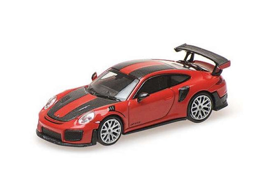 2018 ポルシェ 911 GT2 RS レッド/カーボンストライプ ヘルパ 1/87 / MINICHAMPS 1/87 ミニカー