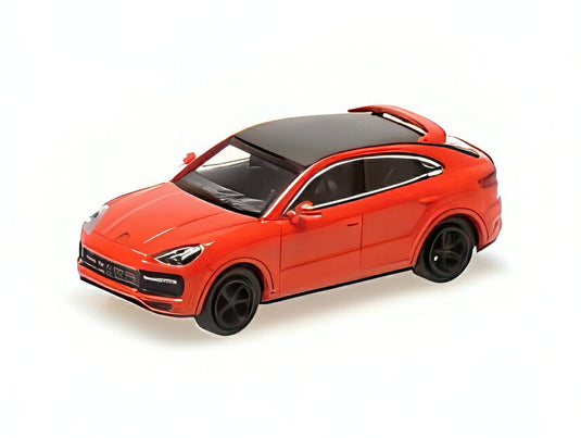 【予約】PORSCHE CAYENNE TURBO クーペ 2019 ダークオレンジ/ MINICHAMPS 1/87 ミニカー